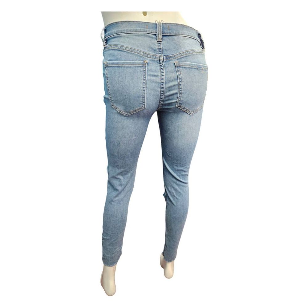 Free People Distressed Button fly Skinny Jeans Size 27 - Picture 5 of 8
